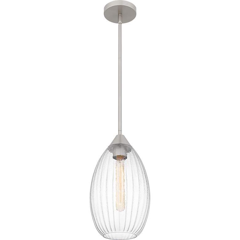 Image 5 Marza 1-Light Brushed Nickel Mini Pendant more views