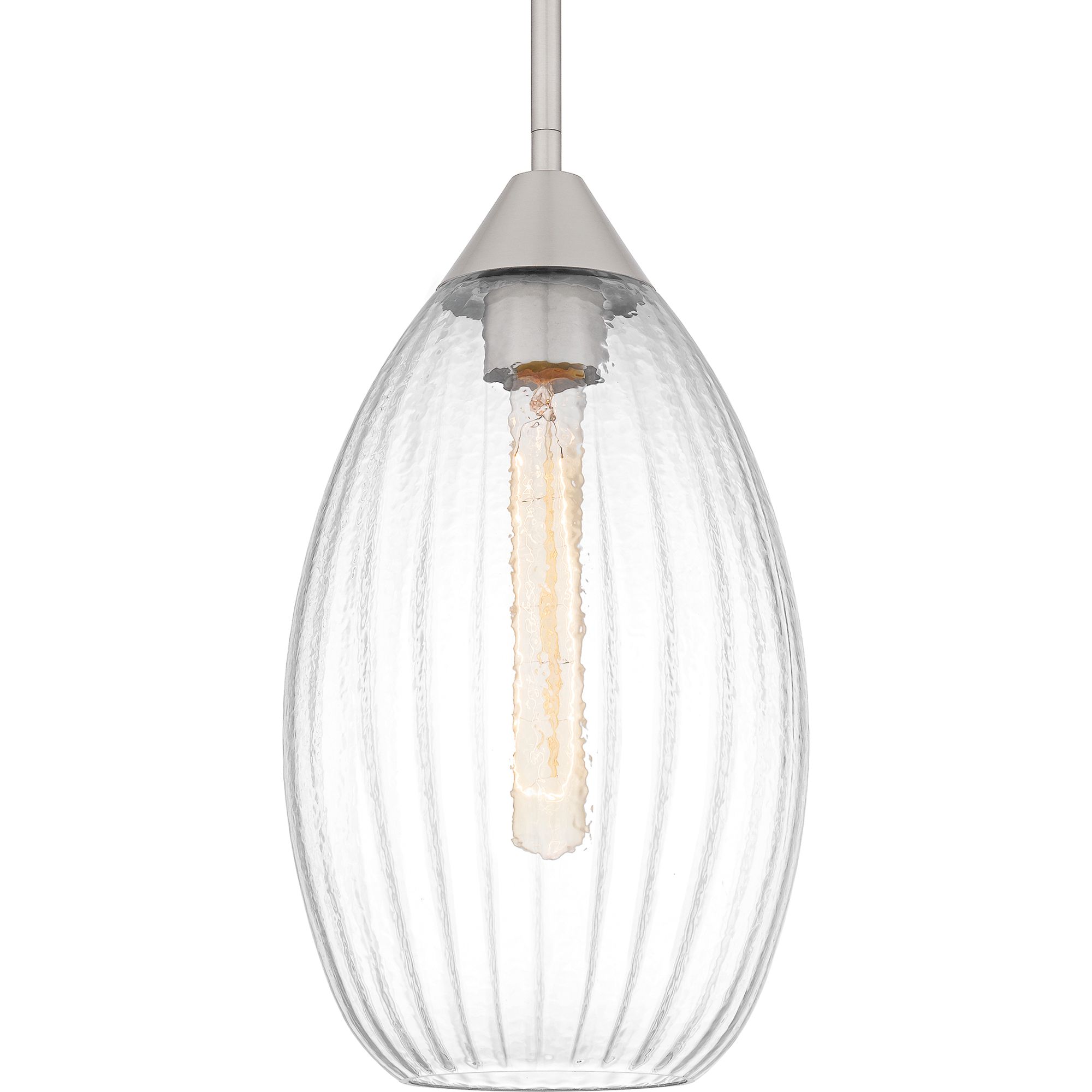 Marza 1-Light Brushed Nickel Mini Pendant
