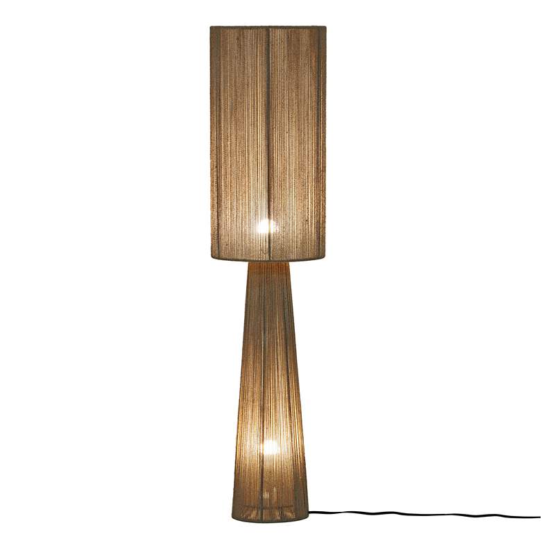 Image 4 Marza Natural Jute Floor Lamp more views