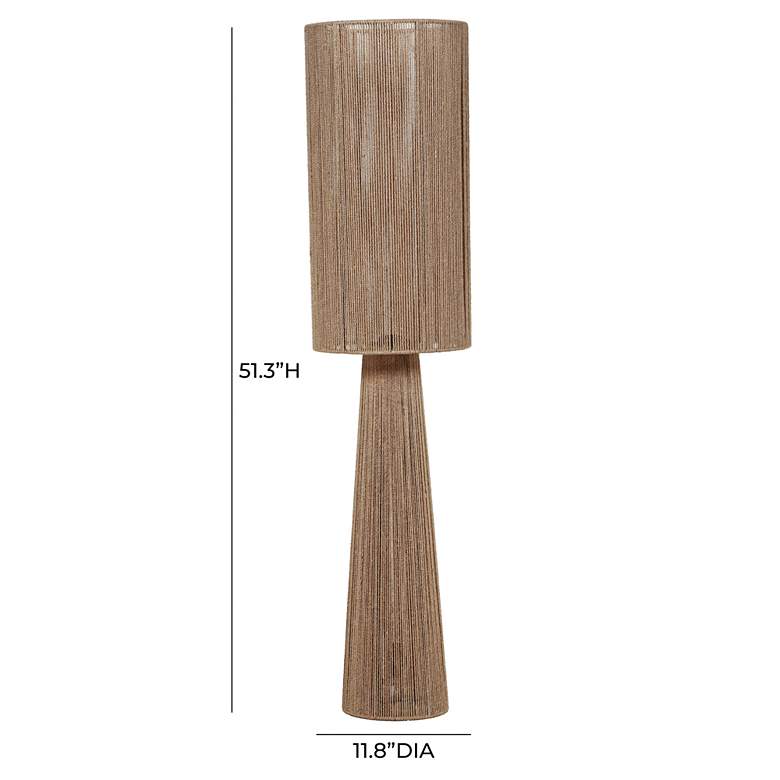Image 6 Marza Natural Jute Floor Lamp more views