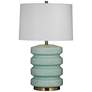 Marzz 28" Art Deco Styled Green Table Lamp