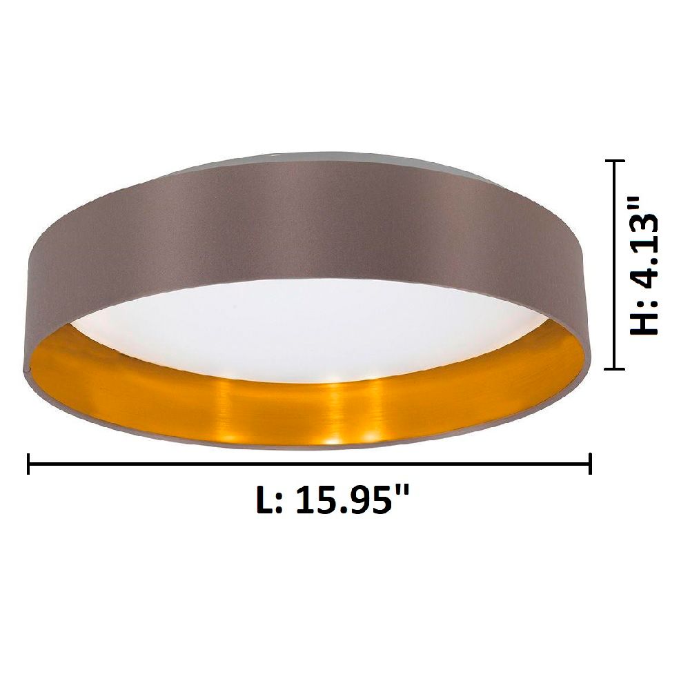 Image 5 Maserlo - 1-Light LED Ceiling Light - Cappucino and Gold Finish more views