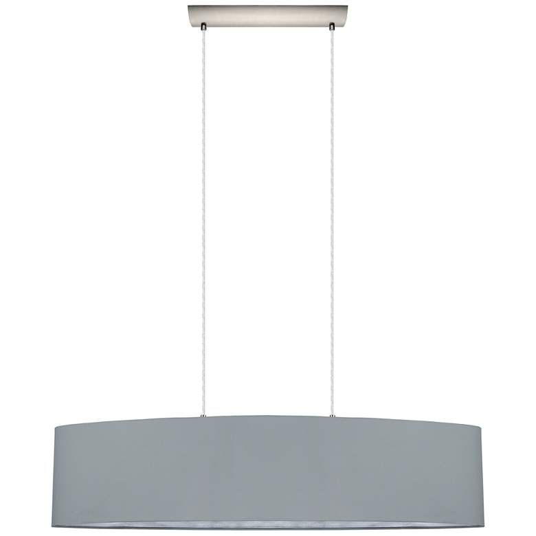 Image 1 Maserlo - 2-Light Pendant - Satin Nickel - Grey and Silver
