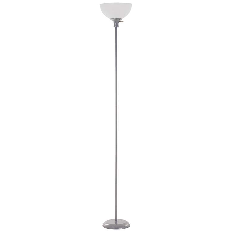Image 2 Masion 70.75" High Silver Torchiere Floor Lamp more views