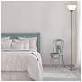 5_Masion 70.75" High Silver Torchiere Floor Lamp more views