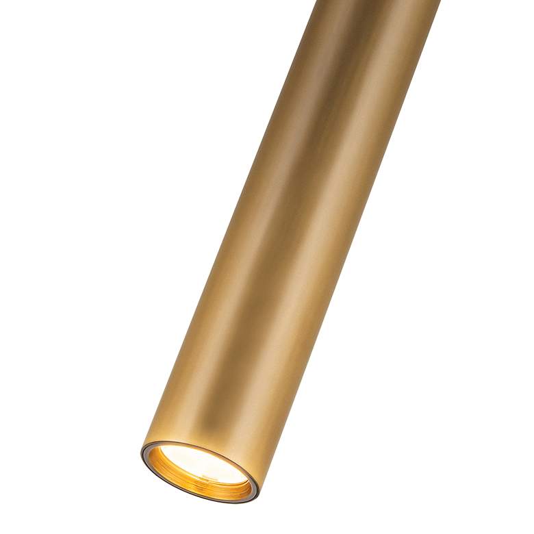 Image 5 Mason 1 3/4" Wide Vintage Brass LED Pendant Light more views