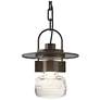 Mason 10.6"H Oil Rubbed Bronze Outdoor Ceiling Fixture w/ Clear Glass 