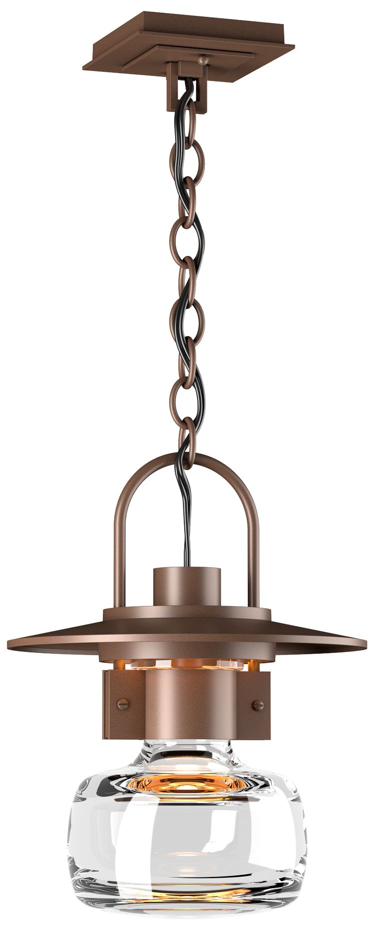Mason 11.3" Wide Coastal Bronze Outdoor Ceiling Light w/ Clear Glass