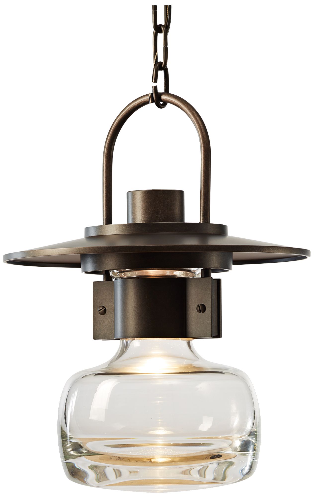 Mason 11.3"W Coastal Dark Smoke Outdoor Ceiling Fixture w/ Clear Shade