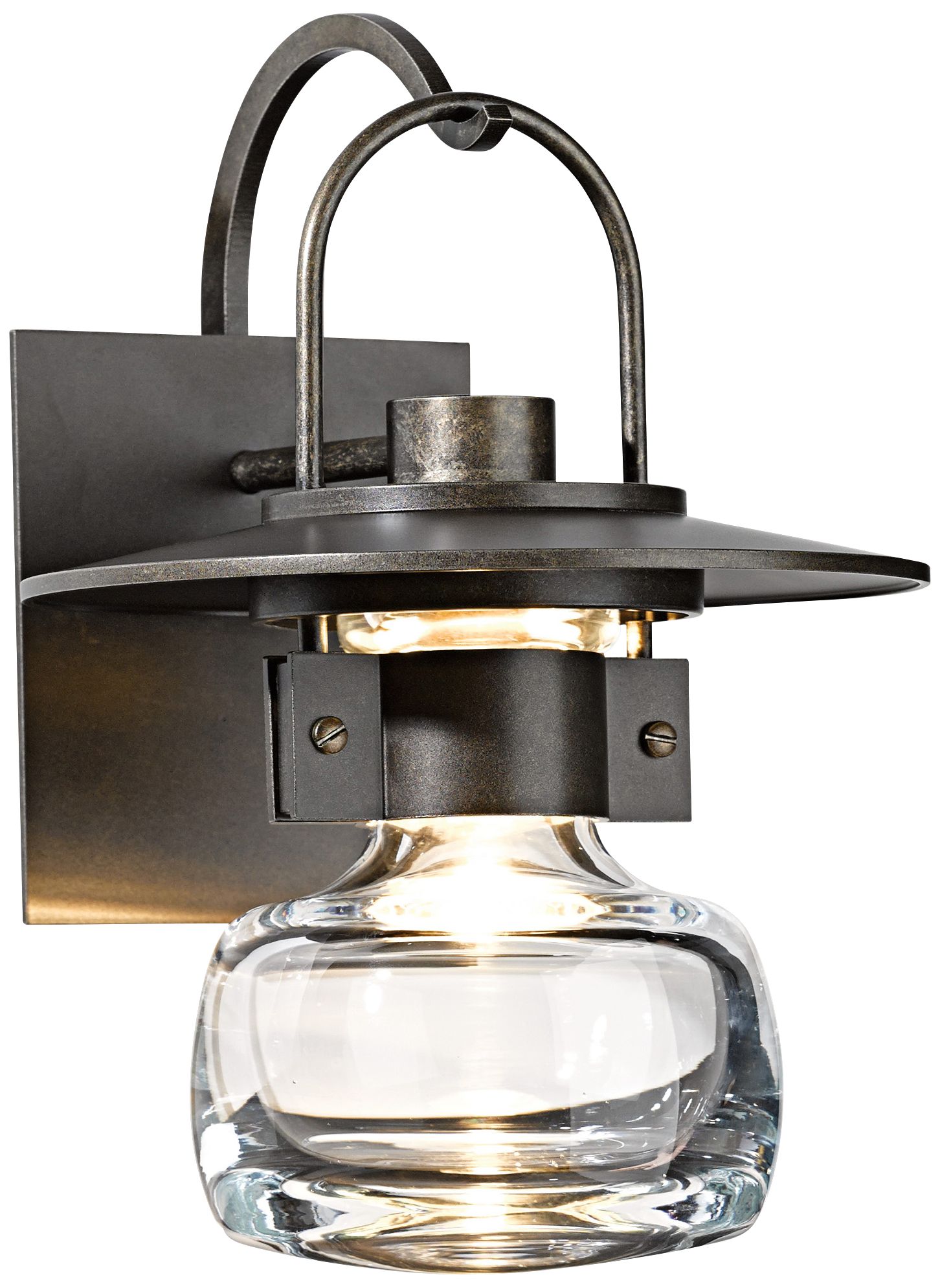 Image 2 Mason 11.5" High Coastal Bronze Outdoor Sconce With Clear Glass Shade
