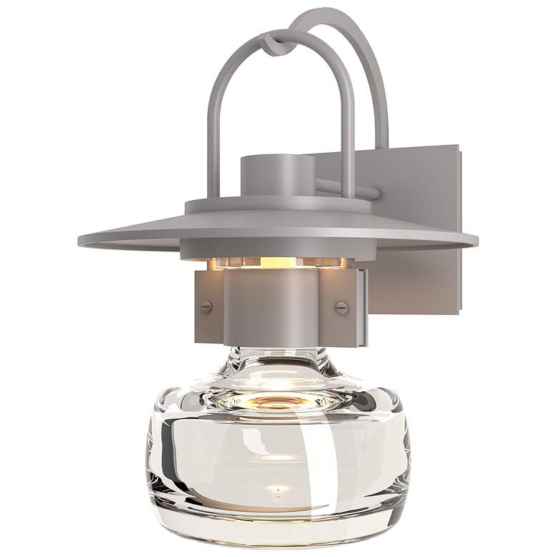 Image 1 Mason 16" High Glass and Silver Outdoor Lantern Wall Light