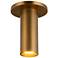 Mason 2 1/4" Wide Vintage Brass LED Cylinder Ceiling Light