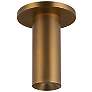 2_Mason 2 1/4" Wide Vintage Brass LED Cylinder Ceiling Light more views