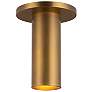 3_Mason 2 1/4" Wide Vintage Brass LED Cylinder Ceiling Light more views