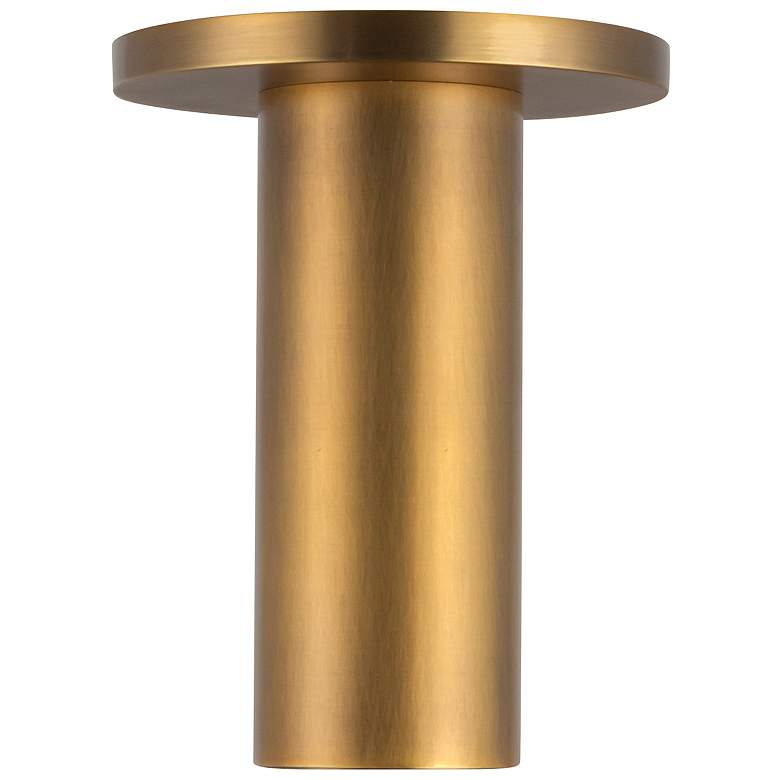 Image 4 Mason 2 1/4" Wide Vintage Brass LED Cylinder Ceiling Light more views