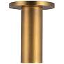 4_Mason 2 1/4" Wide Vintage Brass LED Cylinder Ceiling Light more views