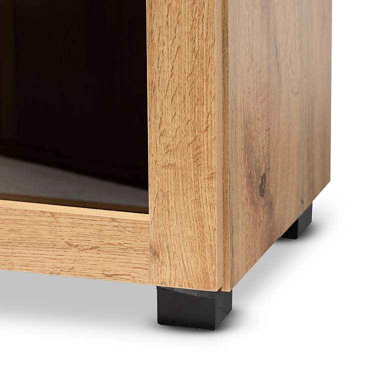 Image 4 Mason 23 1/2" Wide Oak Brown 2-Door Storage Cabinet more views
