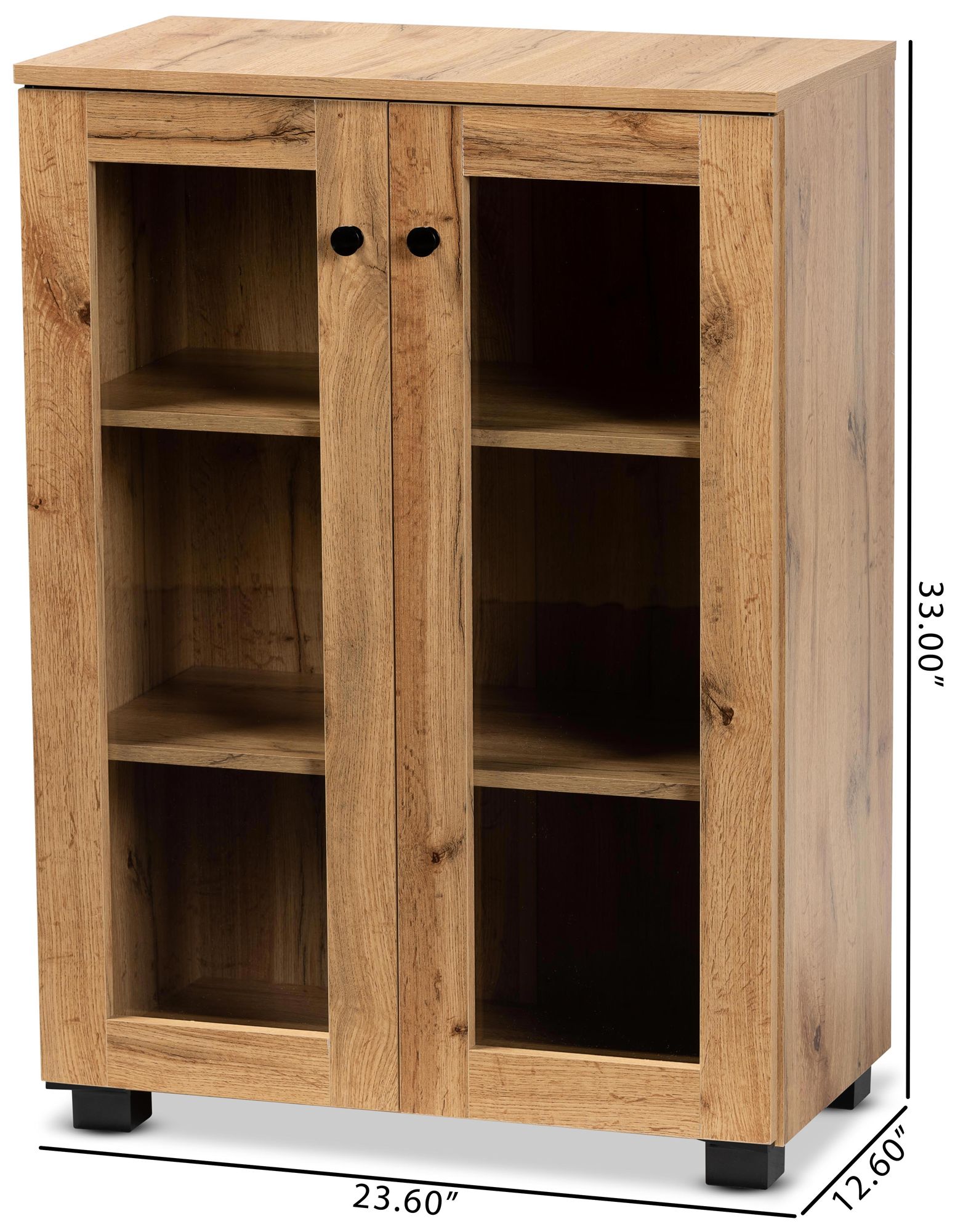 Mason 23 1/2" Wide Oak Brown 2-Door Storage Cabinet in scene