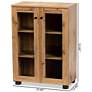 Mason 23 1/2" Wide Oak Brown 2-Door Storage Cabinet in scene