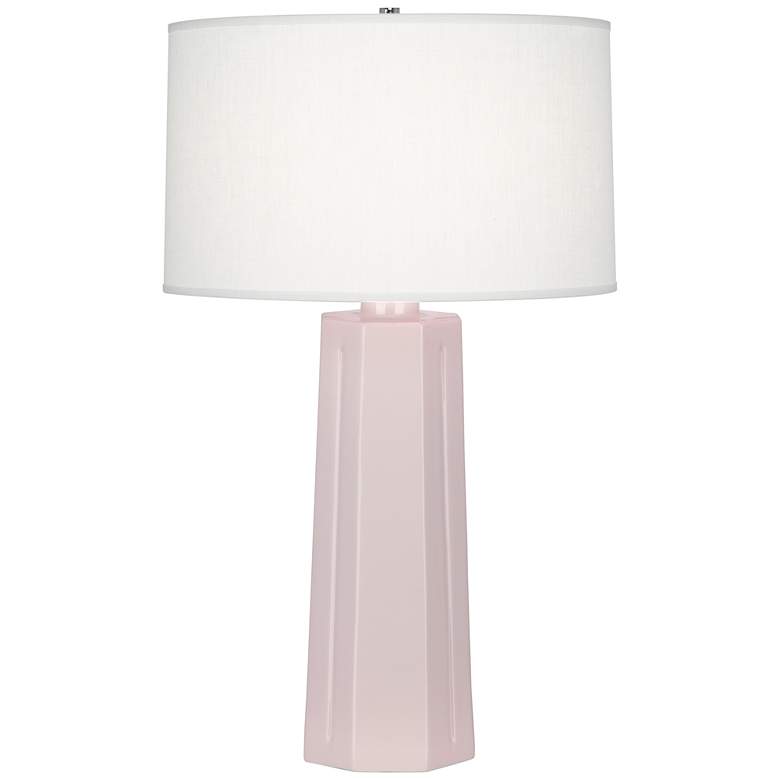 Image 1 Mason 25.88" High Rose Water Glazed Finish Table Lamp with Oyster Shade
