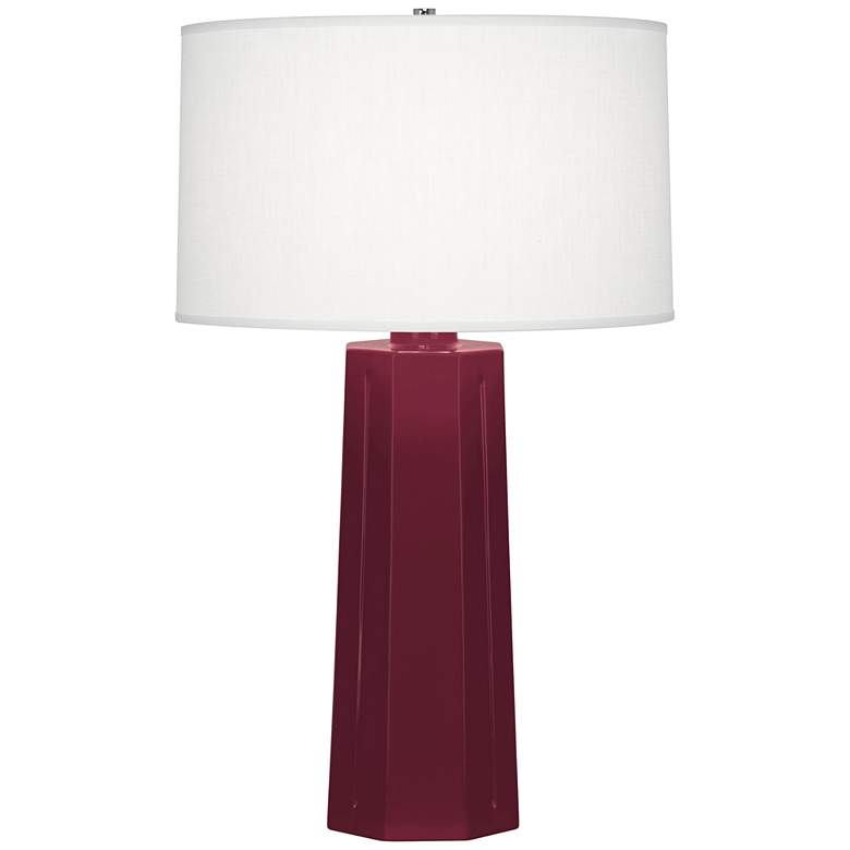 Image 1 Mason 25.88" High Sugar Plum Glazed Finish Table Lamp with Oyster Shade