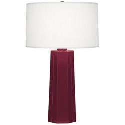 Mason 25.88" High Sugar Plum Glazed Finish Table Lamp with Oyster Shade