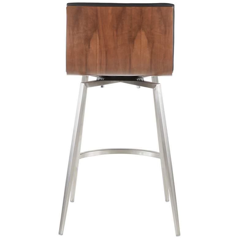 Image 6 Mason 26" Black Faux Leather Swivel Counter Stools Set of 2 more views