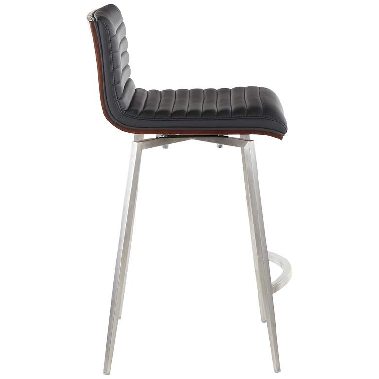 Image 7 Mason 26" Black Faux Leather Swivel Counter Stools Set of 2 more views