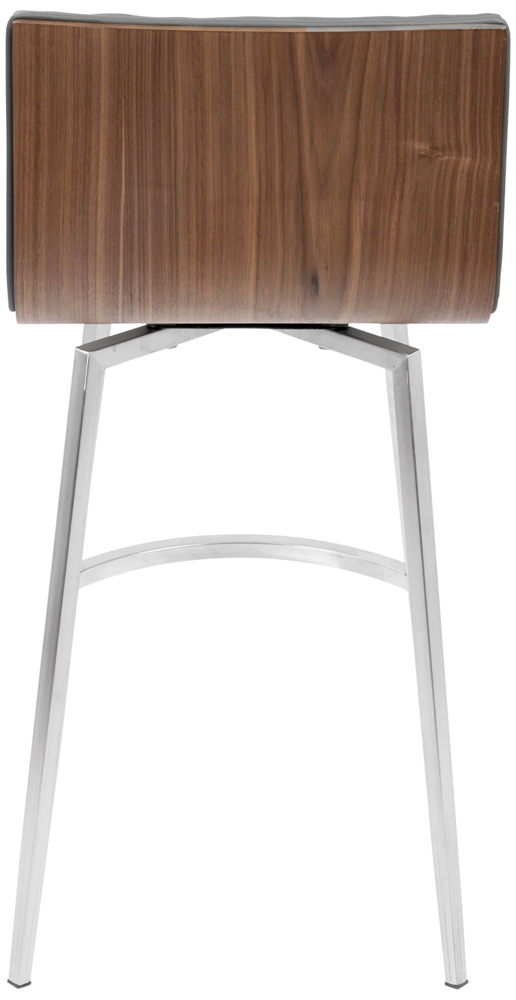 Mason 26" Gray Faux Leather Swivel Counter Stools Set of 2