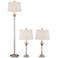 Mason 3-Piece Metal Floor and Table Lamp Set with 9W LED Bulbs