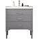 Mason 30" Wide 3-Drawer Porcelain Gray Single Sink Vanity