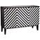 Mason 47 1/4" Wide Black and White 3-Door Console Table