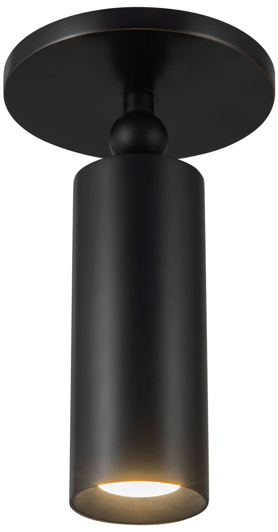 Image 6 Mason 5-in Urban Bronze dimmable LED Semi-Flush Mount more views