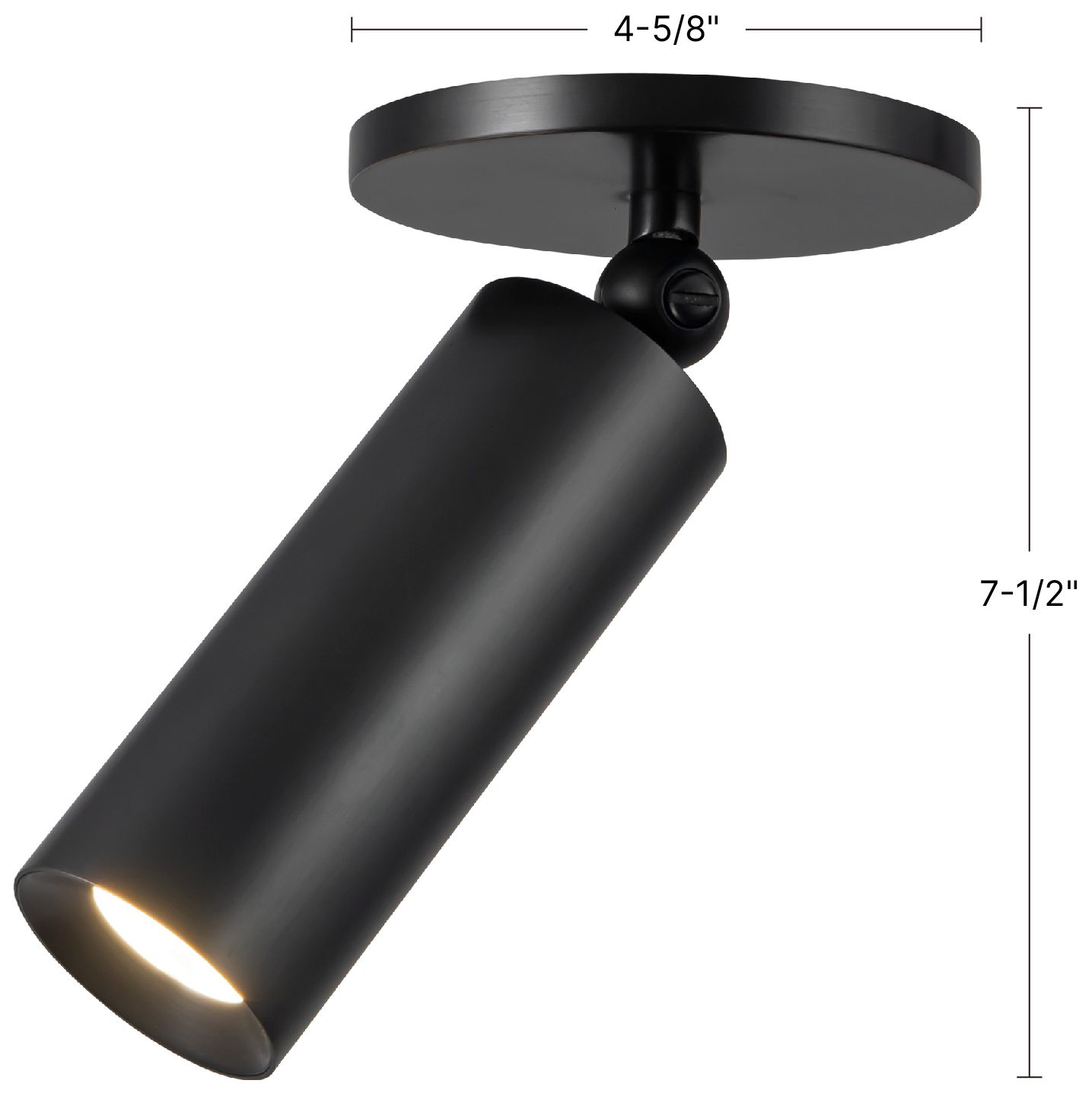 Mason 5-in Vintage Brass dimmable LED Semi-Flush Mount