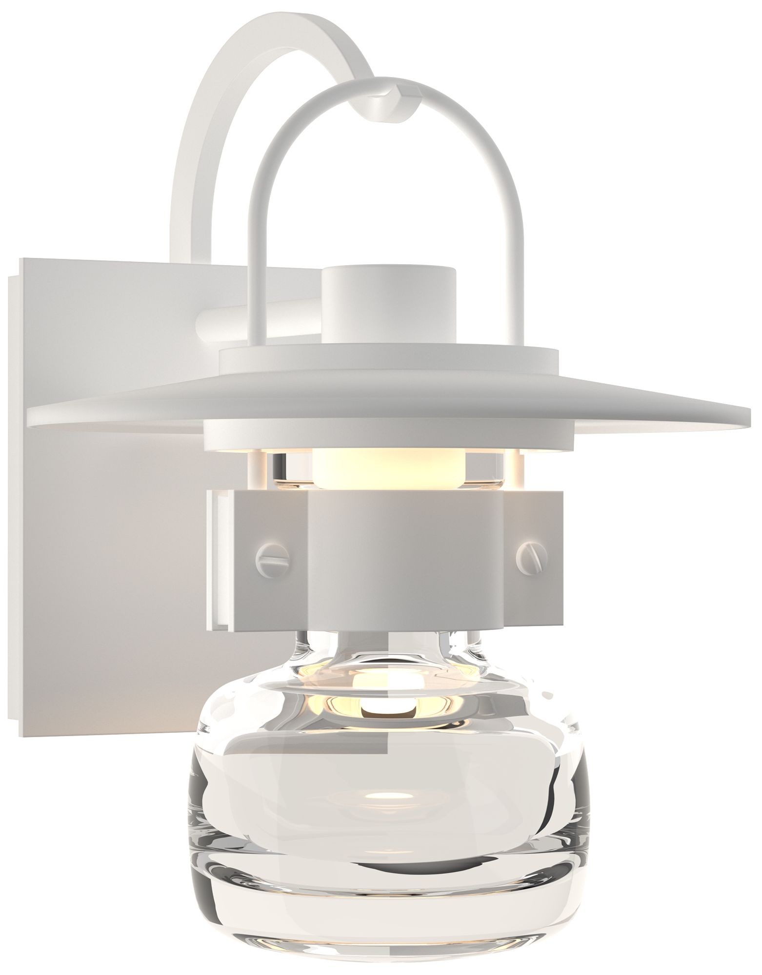 Mason 7.2" High Small Coastal White Outdoor Sconce - Made to Order