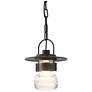 Mason 8.8"H Black Outdoor Ceiling Fixture w/ Clear Glass Shade