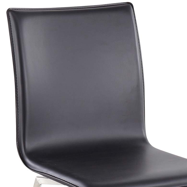 Image 2 Mason Black Faux Leather Swivel Dining Chairs Set of 2 more views