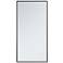 Mason Black Metal 18" x 36" Vanity Wall Mirror