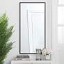 2_Mason Black Metal 18" x 36" Vanity Wall Mirror