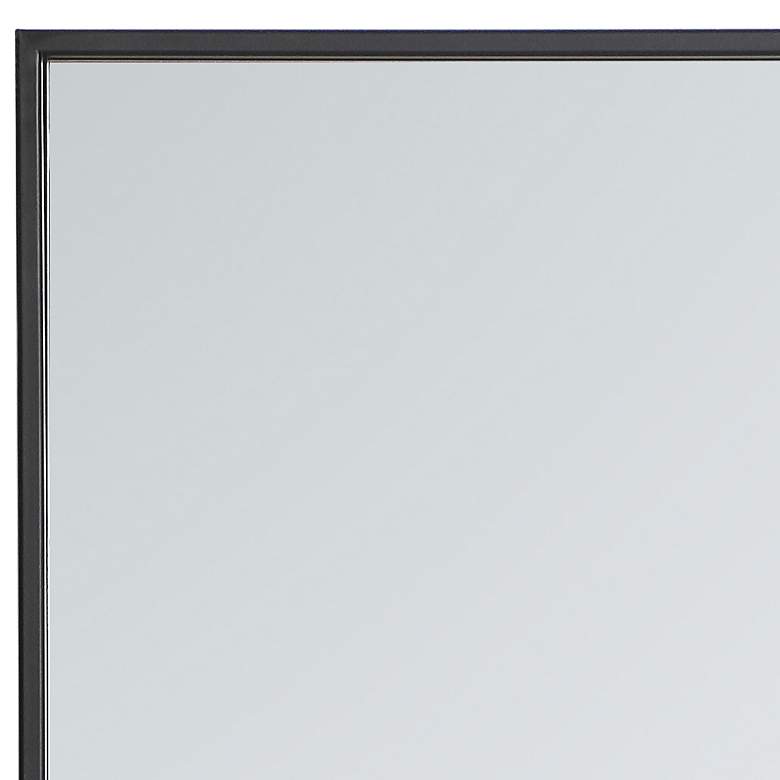 Image 4 Mason Black Metal 18" x 36" Vanity Wall Mirror more views