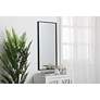 4_Mason Black Metal 18" x 36" Vanity Wall Mirror more views