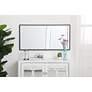 7_Mason Black Metal 18" x 36" Vanity Wall Mirror more views