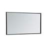 Mason Black Metal 18" x 36" Vanity Wall Mirror in scene
