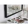 Mason Black Metal 18" x 36" Vanity Wall Mirror in scene