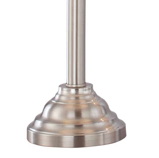 3 piece lamp set brushed nickel