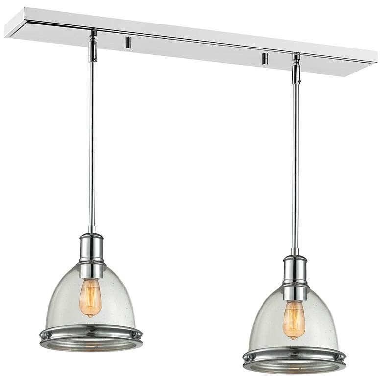 Image 1 Mason by Z-Lite Chrome 1 Light Island Pendant