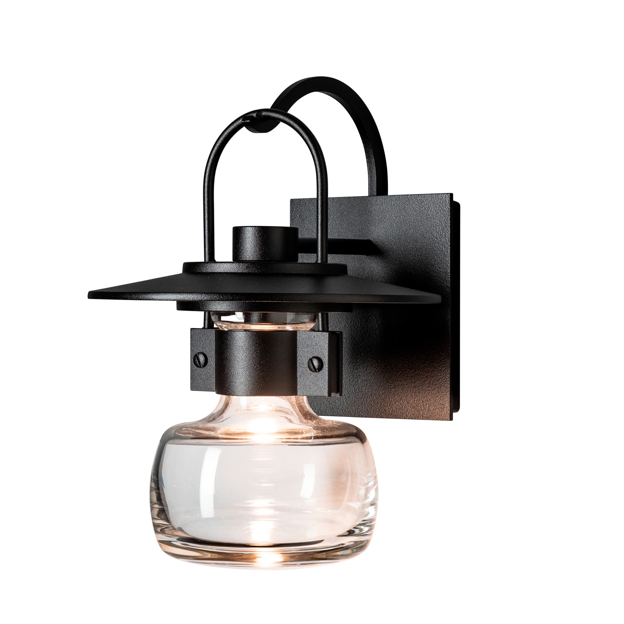 Image 3 Mason Coastal Black Outdoor Sconce With Clear Glass - Made to Order more views