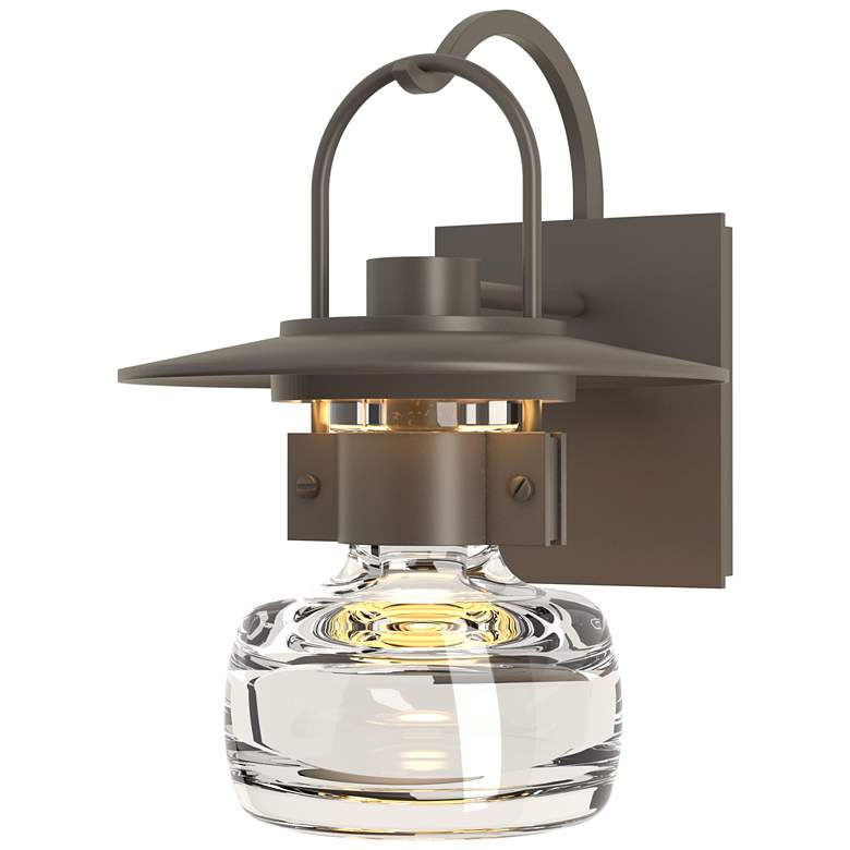 Image 1 Mason Coastal Dark Smoke Outdoor Sconce With Clear Glass