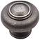 Mason Distressed Nickel 1 1/4"W Double Ringed Cabinet Knob