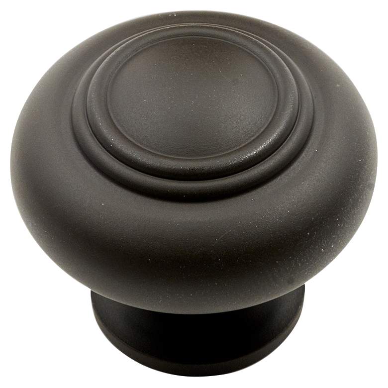 Image 1 Mason Oil-Rubbed Bronze 1 1/4"W Double Ringed Cabinet Knob